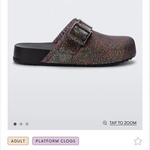 Melissa Glitter Platform Clogs